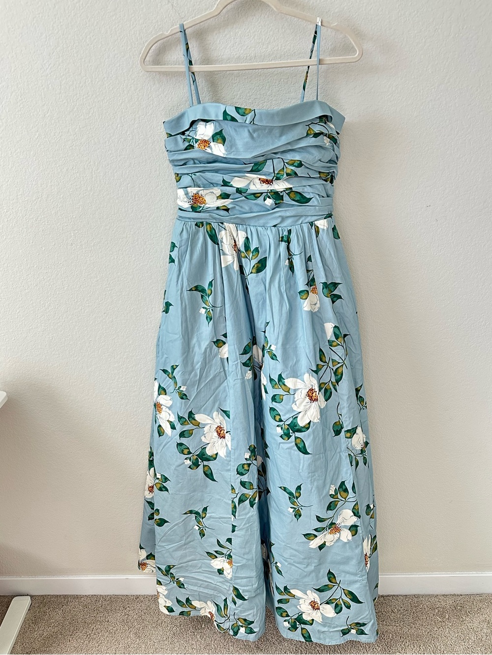 Reformation Kastoria in Louisiana Floral Blue Maxi Dress SZ US 10 NWT - Picture 2 of 8
